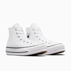 Converse White High-Top Sneakers Classic Canvas Design